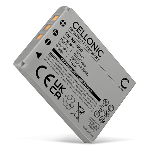 CELLONIC® Kamera Ersatzakku NP-900 für Maginon Slimline X60 / X6 / X5 / X4 / DC-6800 / XS6 / X50, Ersatz Akku 800mAh Kameraakku Zusatzakku Battery von CELLONIC