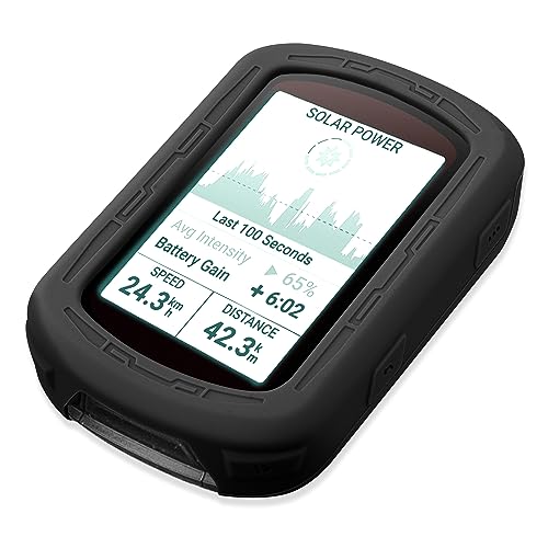 CELLONIC® Schutzhülle kompatibel mit Garmin Edge 540 / Edge 840 & Solar Silikonhülle - Schutz Tasche Silikon Hülle, Fahrrad Navi Case - GPS Cover Bumper Etui schwarz von CELLONIC