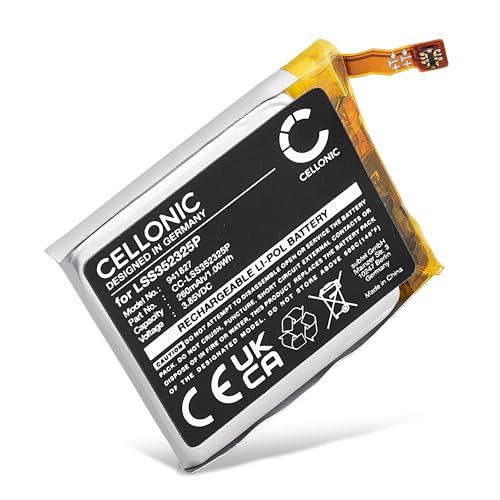CELLONIC, Akku für Smartwatch & Fitnessarmband kompatibel mit Fitbit Versa 3, LSS352325P (3.85V, 260mAh) von CELLONIC