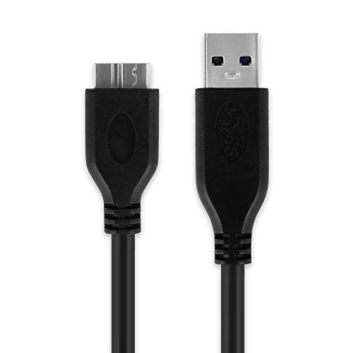 CELLONIC® USB Datenkabel (1m) kompatibel mit Samsung Galaxy Note Pro 12.2 / Galaxy Tab Pro 12.2 (Micro USB 3.0 auf USB A (Standard USB)) USB Kabel Ladekabel schwarz von CELLONIC