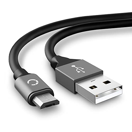 CELLONIC® USB Kabel (2m 2A) kompatibel mit Tolino Shine/Shine 2 / Tab 7 / Tab 8 / Tab 8.9 / Vision 2 / Vision 3 (Micro USB auf USB A (Standard USB)) Datenkabel Ladekabel grau von CELLONIC
