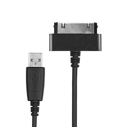 CELLONIC® USB Kabel 1.0m kompatibel mit Samsung Galaxy Note 10.1 / Tab 8.9 / Tab 10.1 / Tab 2 7.0 / Tab 2 10.1 / GT-N8000 / GT-P3100 Tablet Ladekabel 30 Pin Connector auf USB A 2.0 Datenkabel schwarz von CELLONIC