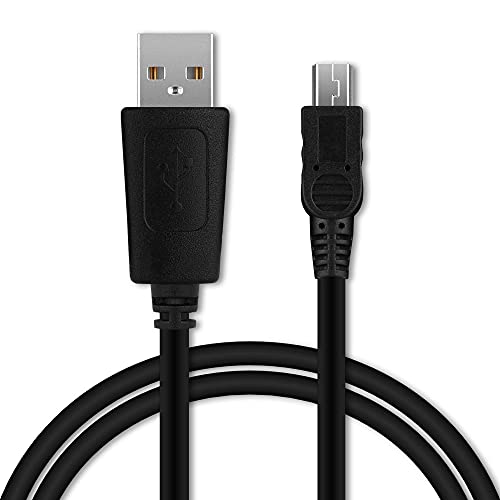 CELLONIC® USB Kabel 1m kompatibel für Kamera, Handy, Smartphone, Navigation, Headset oder Tablet Ladekabel Mini USB auf USB A 2.0 Datenkabel 1A schwarz PVC von CELLONIC
