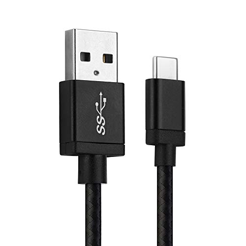 CELLONIC USB Kabel 1m kompatibel mit Apple iPad 11, 12.9, Air 4 (2020), Pro 11, Pro 12.9 (2021) Ladekabel USB C Type C auf USB A 3.1 Gen 1 Datenkabel 3A schwarz Nylon von CELLONIC