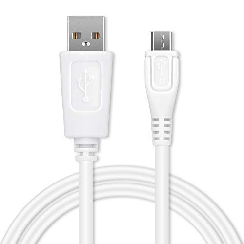 CELLONIC® USB Kabel 1m kompatibel mit CUBOT King Kong / J3 / P20 / X18 Plus, X18 / Note S / R9 / Nova/Max/Magic Smartphone, Handy Ladekabel Micro USB auf USB A 2.0 Datenkabel 1A weiß PVC von CELLONIC