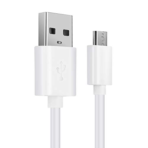 CELLONIC USB Kabel 1m kompatibel mit Headset/Kopfhörer Ladekabel Micro USB auf USB A 2.0 Datenkabel 2A weiß PVC von CELLONIC