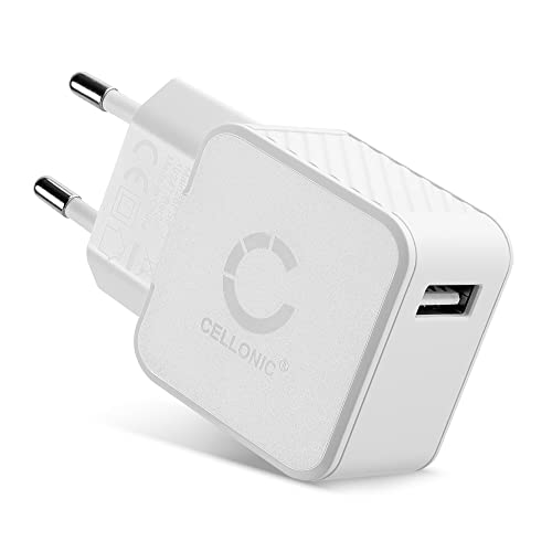 CELLONIC® USB Ladegerät für Handy Smartphone Tablet Kamera Mp3 GPS - Ladeadapter mit USB Anschluss Stecker - Strom Adapter: Ladestecker für Steckdose - Lader Netzstecker Netzteil Auflader von CELLONIC