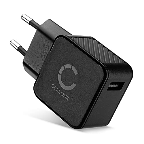 CELLONIC® USB Ladegerät für Smartphone Tablet Kopfhörer Spielkonsole Mp3 - Ladeadapter mit USB Anschluss Stecker - Strom Adapter: Ladestecker Steckdose - Lader Netzstecker Netzteil Fast Charger von CELLONIC