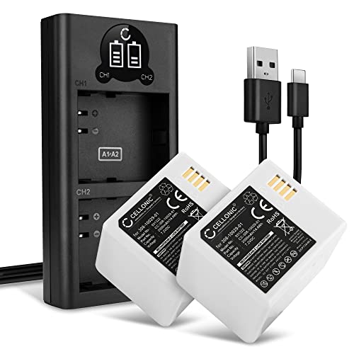 CELLONIC, Akku für Haustechnik, kompatibel mit Arlo Pro, 2, A-1B, A-1, 308-10029-01 (7.4V, 2000mAh) 2 Stück + Dual Ladegerät von CELLONIC