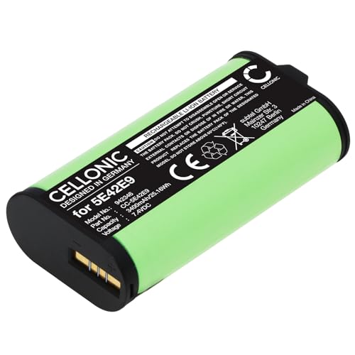 CELLONIC, Akku für Haustechnik, kompatibel mit Ring Alarm Home Base Pro Station, 5E42E9 (7.4V, 3400mAh) von CELLONIC