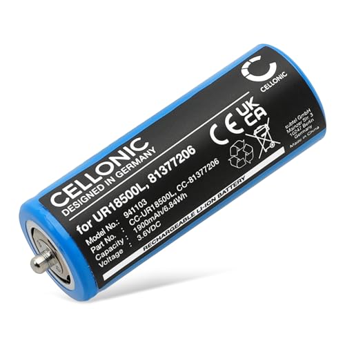 CELLONIC, Akku für Rasierer kompatibel mit Braun UR18500Y, Silk-épil 9 980, Series 9 9390cc (3.6V, 1900mAh) von CELLONIC
