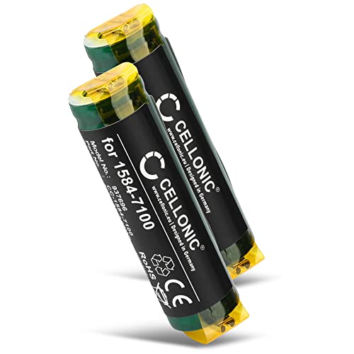 CELLONIC, Akku für Rasierer kompatibel mit Moser ChromStyle 1584, 1584-7100 (3.7V, 800mAh) 2 Stück von CELLONIC