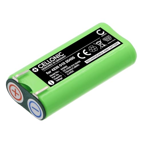 CELLONIC, Akku für Rasierer kompatibel mit WATERPIK Sonicare WP-900, Norelco SR-3000 (2.4V, 700mAh) von CELLONIC