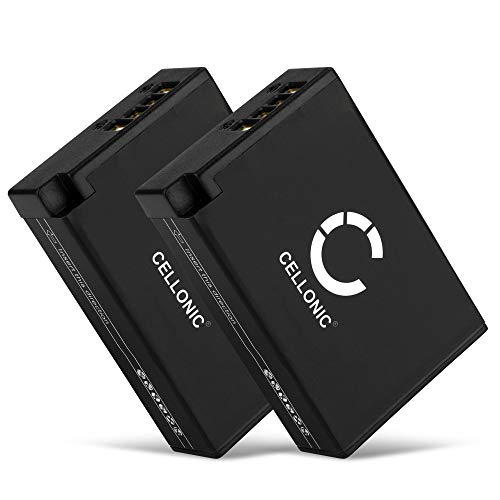 CELLONIC, Akku für Kamera, kompatibel mit Canon EOS 200D, LP-E17, 750D, 77D, 800D, 760D (7.4V, 950mAh) 2 Stück von CELLONIC
