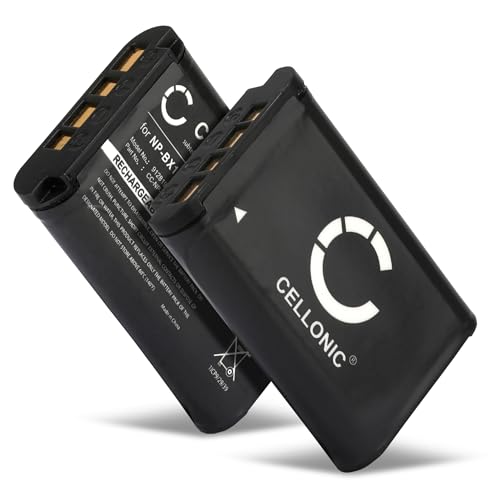 CELLONIC 2X Akku kompatibel mit Sony RX100 II III IV V VI, RX1R 2 CX405 HX99 HX90 HX80 NPBX1 3.6V - 3.7V 1090mAh von CELLONIC