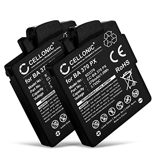 CELLONIC, Akku für Headset, kompatibel mit Sennheiser BA 370 PX, BA-370PX, MM 550, PXC 310 (3.7V, 270mAh) 2 Stück CELLONIC, Akku für Headset, kompatibel mit Sennheiser BA 370 PX, BA-370PX, MM 550, PXC 310 (3.7V, 270mAh) 2 Stück von CELLONIC