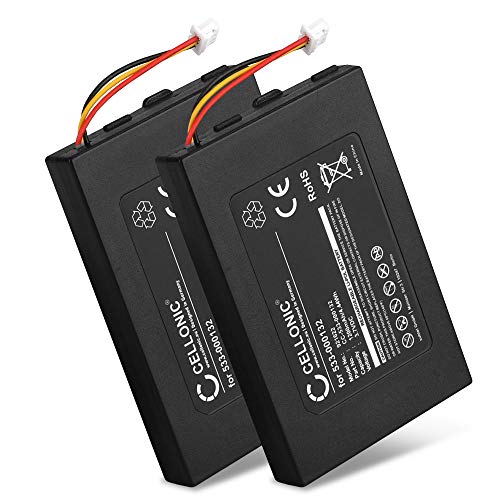 CELLONIC 2X Ersatz Akku 533-000132 für Logitech G533, Logitech G933 Wireless Kopfhörer Ersatzakku 1200mAh Batterie, Kopfhörerakku, Bluetooth Headset von CELLONIC