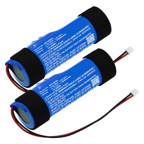 CELLONIC 2X Ersatz Akku LIS1654, LIS1651 kompatibel mit Sony Playstation PS4 Move Motion Controller Version 2 (CECH-ZCM2E, CECH-ZCM2U) Ersatzakku 3350mAh Game Gamepad Joypad Batterie von CELLONIC