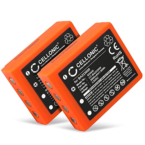 CELLONIC, Batterie für Fernbedienungen kompatibel mit HBC Radiomatic Vector Pro, Micron 5, Micron 7 (2000mAh, 3.6V) 2X CELLONIC, Batterie für Fernbedienungen kompatibel mit HBC Radiomatic Vector Pro, Micron 5, Micron 7 (2000mAh, 3.6V) 2X von CELLONIC