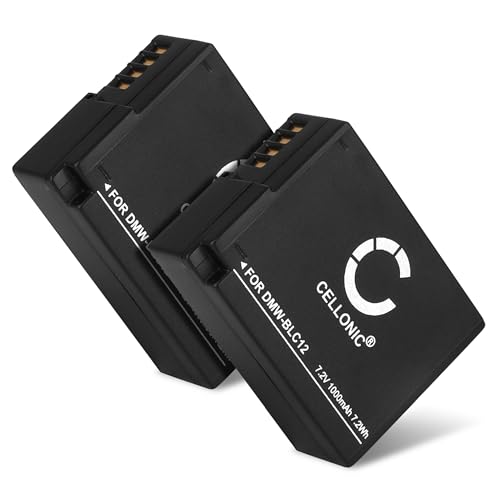 CELLONIC 2X Kamera Ersatzakku BP-DC12-E BP-51 für Leica Q (Typ 116) V-LUX (Typ 114) V-LUX 4, DP1Q DP2Q DP3Q, Ersatz Akku 1000mAh Kameraakku Zusatzakku Battery von CELLONIC