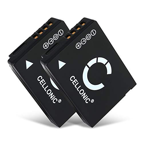 CELLONIC 2X Kamera Ersatzakku BP-DC7 für Leica V-LUX 20 V-LUX 30 V-LUX 40, Ersatz Akku 890mAh Kameraakku Zusatzakku Battery von CELLONIC