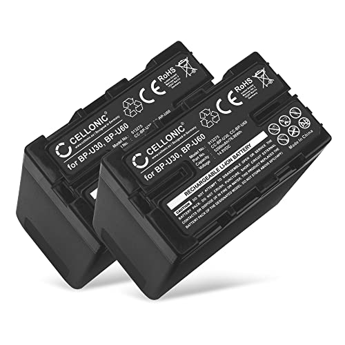 CELLONIC, Akku für Kamera, kompatibel mit Sony BP-U90, BP-U60, BP-U35, BP-U70, PMW-300K2 (14.4V, 5200mAh) 2 Stück CELLONIC, Akku für Kamera, kompatibel mit Sony BP-U90, BP-U60, BP-U35, BP-U70, PMW-300K2 (14.4V, 5200mAh) 2 Stück von CELLONIC