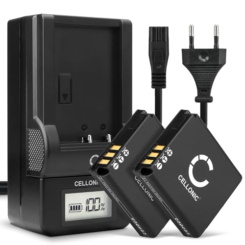 CELLONIC, Akku für Kamera, kompatibel mit Ricoh GR, DB-65, Caplio GX100, DB-60, GX200 (3.7V, 1100mAh) 2 Stück + Ladegerät CELLONIC, Akku für Kamera, kompatibel mit Ricoh GR, DB-65, Caplio GX100, DB-60, GX200 (3.7V, 1100mAh) 2 Stück + Ladegerät von CELLONIC