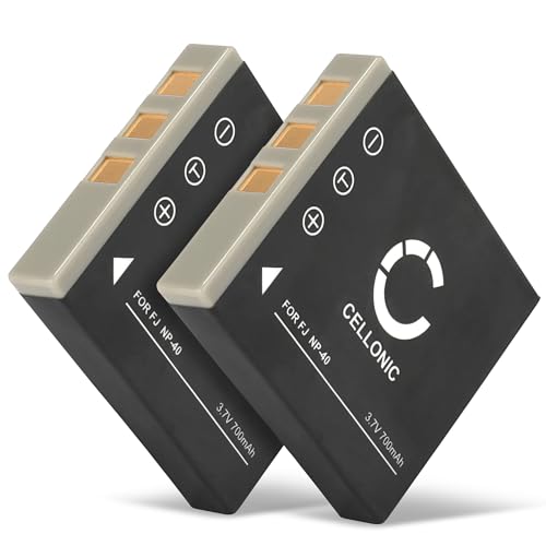 CELLONIC, Akku für Kamera, kompatibel mit Panasonic Lumix DMC-FX7, CGA-S004E, CGA-S004E/1B (3.7V, 700mAh) 2 Stück von CELLONIC