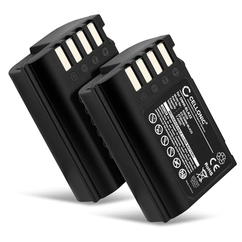 CELLONIC, Akku für Kamera kompatibel mit Panasonic Lumix DMW-BLK22, DC-S5 II, GH5, IIX (7.4V, 2250mAh) 2 Stück von CELLONIC