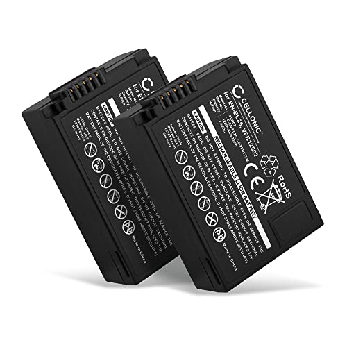 CELLONIC 2X Kamera Ersatzakku EN-EL25, VFB12502 für Nikon Z fc/Z 50 / Z 30, Ersatz Akku 1280mAh Kameraakku Zusatzakku Battery von CELLONIC