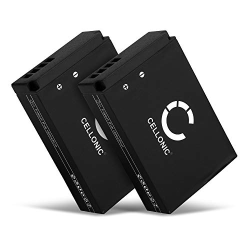 CELLONIC, Akku für Kamera, kompatibel mit Canon EOS 100D, M50, Mark II, LP-E12, M200, M10 (7.4V, 820mAh) 2 Stück von CELLONIC