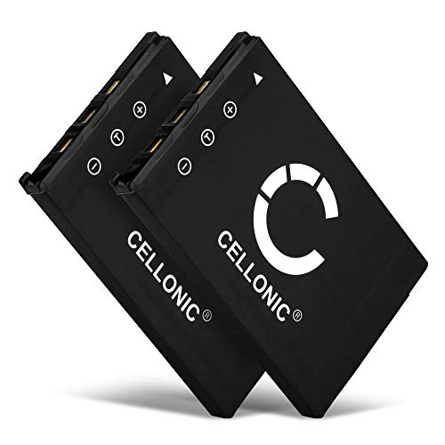 CELLONIC, Akku für Kamera, kompatibel mit Casio Exilim EX-Z60, NP-20DBA, NP-20, EX-Z75 (3.7V, 700mAh) 2 Stück CELLONIC, Akku für Kamera, kompatibel mit Casio Exilim EX-Z60, NP-20DBA, NP-20, EX-Z75 (3.7V, 700mAh) 2 Stück von CELLONIC
