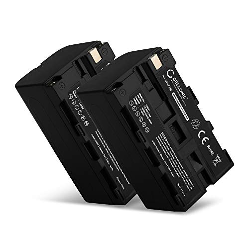 CELLONIC, Akku für Kamera, kompatibel mit Sony NP-F970, NP-F750, NP-F330, NP-F550, NP-F960 (7.4V, 4400mAh) 2 Stück CELLONIC, Akku für Kamera, kompatibel mit Sony NP-F970, NP-F750, NP-F330, NP-F550, NP-F960 (7.4V, 4400mAh) 2 Stück von CELLONIC