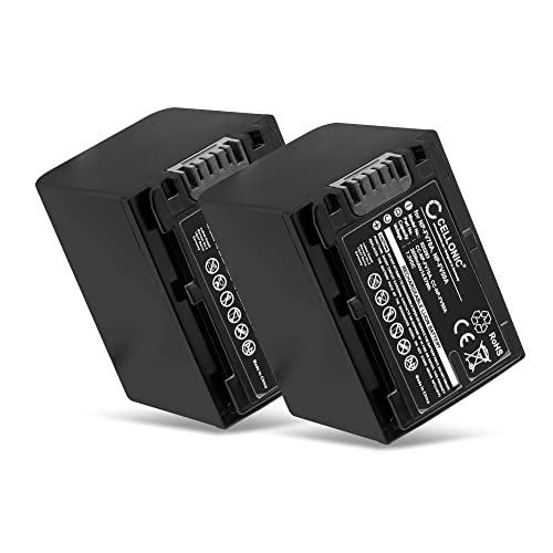 CELLONIC, Akku für Kamera kompatibel mit Sony AX53 4K HANDYCAM FDR-AX53, NP-FV70, NP-FV50 (7.2V, 2050mAh) 2 Stück CELLONIC, Akku für Kamera kompatibel mit Sony AX53 4K HANDYCAM FDR-AX53, NP-FV70, NP-FV50 (7.2V, 2050mAh) 2 Stück von CELLONIC