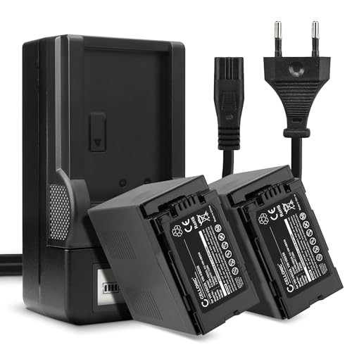 CELLONIC, Akku für Kamera kompatibel mit Panasonic HC-X2000, HC-X1500, HC-X1, AG-CX350 (7.4V, 7800mAh) 2 Stück + Ladegerät CELLONIC, Akku für Kamera kompatibel mit Panasonic HC-X2000, HC-X1500, HC-X1, AG-CX350 (7.4V, 7800mAh) 2 Stück + Ladegerät von CELLONIC