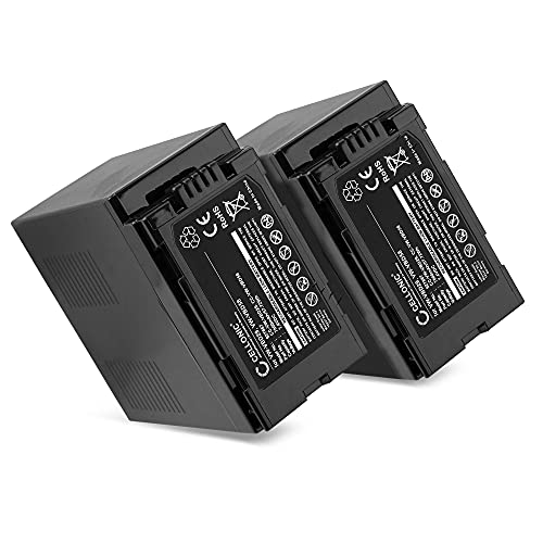 CELLONIC 2X Kamera Ersatzakku VW-VBD29 VW-VBD58 für Panasonic HC-X1000 HC-X1 AG-CX350 AG-AC30 AC8 AG-UX180 HC-MDH2 MDH3, Ersatz Akku 7800mAh Kameraakku Zusatzakku Battery von CELLONIC