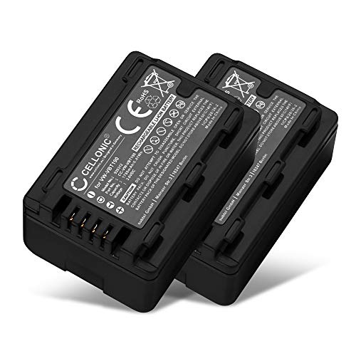 CELLONIC, Akku für Kamera, kompatibel mit Panasonic HC-V180, VW-VBT190, HC-V380, HC-VX870 (3.6V, 1780mAh) 2 Stück von CELLONIC