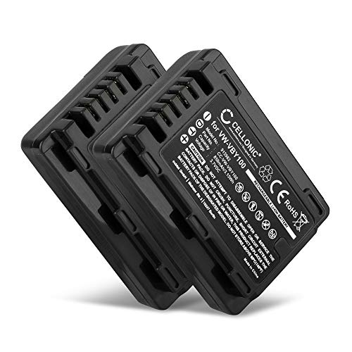 CELLONIC, Akku für Kamera, kompatibel mit Panasonic SDR-S50, HDC-SD40, HDC-SD60, VW-VBL090 (3.7V, 850mAh) 2 Stück von CELLONIC