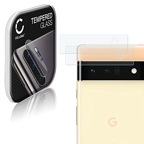 CELLONIC 2X Kamera Schutzglas kompatibel mit Google Pixel 6 Pro Linse, Handy Kameraschutz, 9H 0,33mm Full Glue Kameraglas, Kameraabdeckung Transparent, Schutzfolie Glas Folie, Camera Protector Glass CELLONIC 2X Kamera Schutzglas kompatibel mit Google Pixel 6 Pro Linse, Handy Kameraschutz, 9H 0,33mm Full Glue Kameraglas, Kameraabdeckung Transparent, Schutzfolie Glas Folie, Camera Protector Glass von CELLONIC