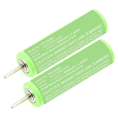 CELLONIC 2X WES7038L2506 Ersatz Akku für Panasonic ES-RT30 ES-RT40 ES-SA40 ES2207P ES3042 Ersatzakku 2000mAh - Rasierer Batterie Zahnbürste von CELLONIC