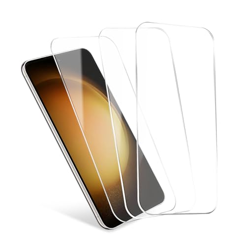 CELLONIC 3x Schutzfolie Handy kompatibel mit Samsung Galaxy S23 Plus 5G - 6,6 Zoll Smartphone Displayschutz 2.5D aus Tempered Glass Ultra Thin 9H Schutzglas von CELLONIC