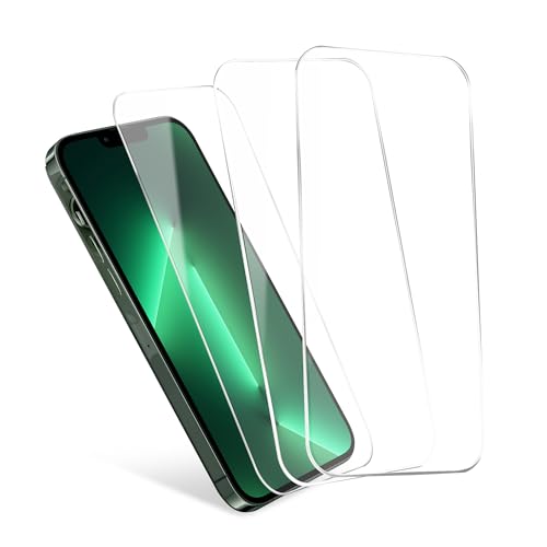 CELLONIC 3x Schutzfolie Handy kompatibel mit iPhone 13 & iPhone 13 Pro - 6,1 Zoll Smartphone Displayschutz 2.5D aus Tempered Glass Ultra Thin 9H Schutzglas von CELLONIC