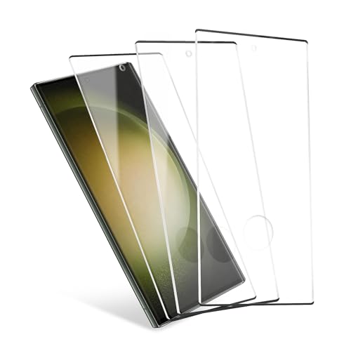 CELLONIC 3x Schutzfolie kompatibel mit Samsung Galaxy S23 Ultra 5G - 6,8 Zoll Smartphone Displayschutz 3D aus Tempered Glass Ultra Thin 9H Schutzglas von CELLONIC