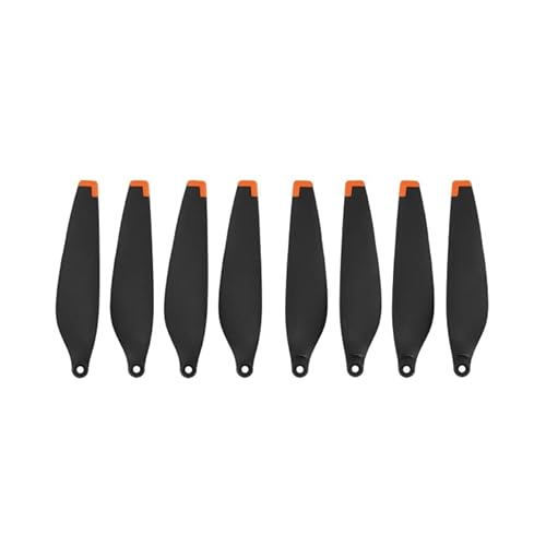 CELLONIC 8X Ersatzpropeller + Schrauben & Schraubendreher - Laufleise und Flexible Flügelpropeller kompatibel mit DJI Mini 3 Pro im Zweifarbendesign schwarz-orange zur einfachen Montage von CELLONIC