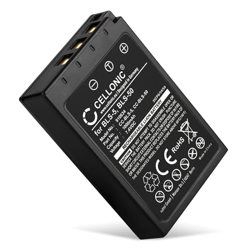 CELLONIC, Akku für Kamera, kompatibel mit Olympus BLS-50, OM-D E-M10 Mark II, IV (7.4V, 1000mAh) CELLONIC, Akku für Kamera, kompatibel mit Olympus BLS-50, OM-D E-M10 Mark II, IV (7.4V, 1000mAh) von CELLONIC