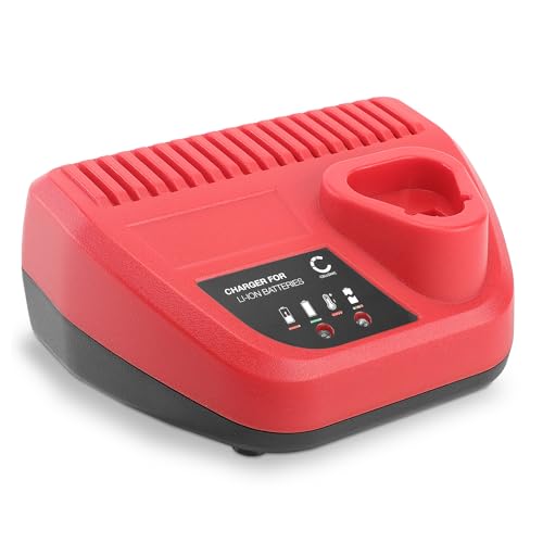 CELLONIC Akkuschrauber Ladegerät 10.8V-12V für Li-Ion Lithium Akkus kompatibel mit Milwaukee - Ersatz Schnellladegerät 3A für C12 C, 48-59-2401, 4932352000, 4932352069, 48-59-2401 Akkus CELLONIC Akkuschrauber Ladegerät 10.8V-12V für Li-Ion Lithium Akkus kompatibel mit Milwaukee - Ersatz Schnellladegerät 3A für C12 C, 48-59-2401, 4932352000, 4932352069, 48-59-2401 Akkus von CELLONIC