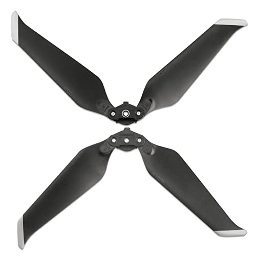 CELLONIC Ersatz für DJI Mavic 2 Propeller - 2 Paar Stealth Geräuscharme Drone Rotor Blades Propellerflügel-Ersatzteil-Set - schwarz von CELLONIC