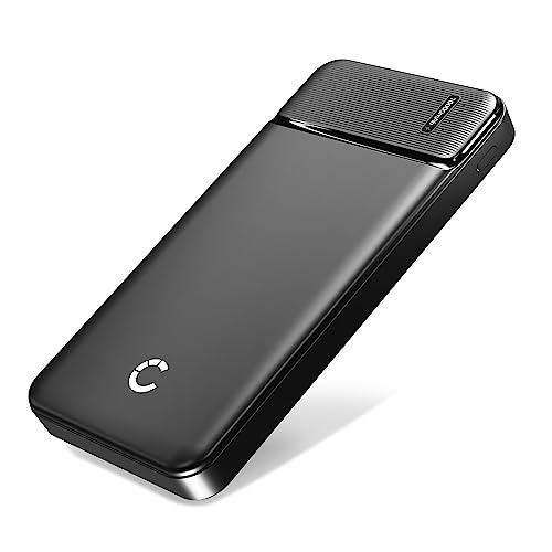CELLONIC Powerbank 10000mAh - USB C Portable Charger 20W PD Flache Schnelllade Power Bank kompatibel mit Apple iPhone, iPad, Airpods, Galaxy, Switch, Handy, Smartphone, Tablet - Flugzeug Sicher von CELLONIC