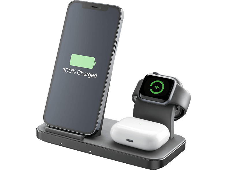 CELLULAR LINE 3 in 1 Wireless Ladestation Apple 7.5 W für iPhone, Airpods, Schwarz CELLULAR LINE 3 in 1 Wireless Ladestation Apple 7.5 W für iPhone, Airpods, Schwarz von CELLULAR LINE