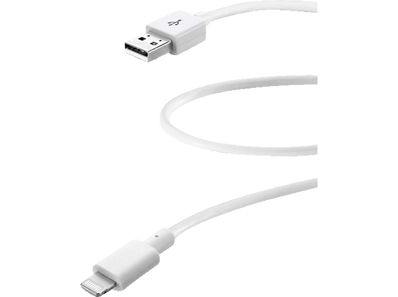 CELLULAR LINE 37714, Lightning auf USB Kabel, 0,6 m, Weiß von CELLULAR LINE